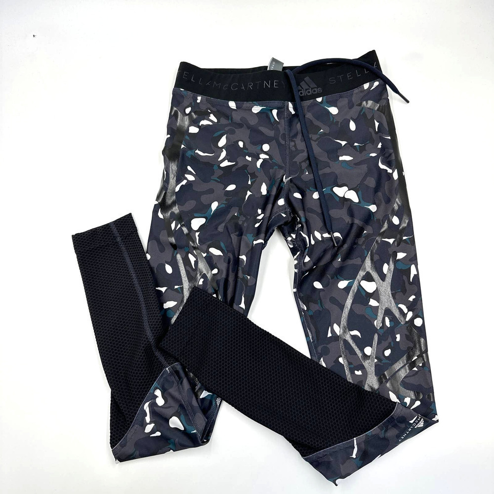 Adidas X Stella McCartney Run Sprintweb Leggings Navy Black Size XS - Picture 4 of 11